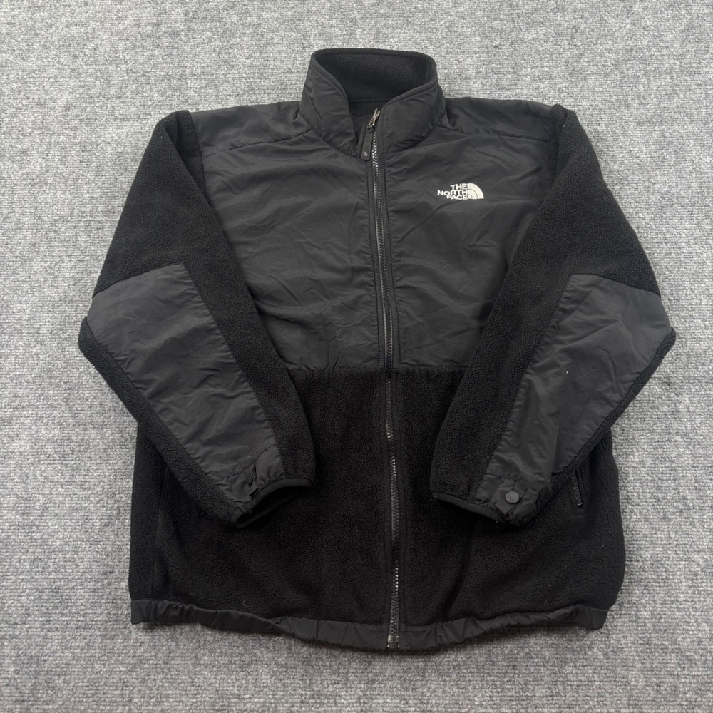 The North Face Denali Fleece Jacket XL Black Full Zip Boys Kids - Picture 2 of 8